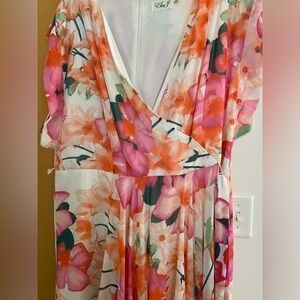 Summer Eliza J Maxi High Low Floral Dress